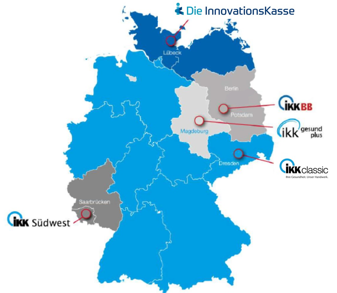 Übersicht über die IKK-Kooperationen